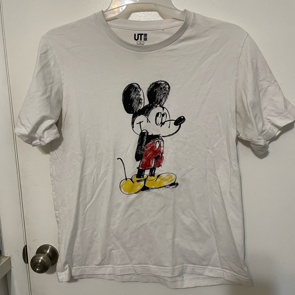 Disney x Uniqlo   James Jarvis Mickey mouse Color drawing short sleeve T shirt